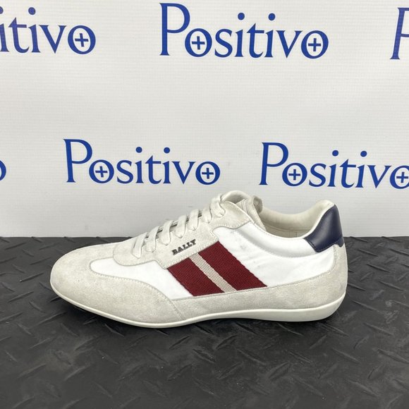 Bally Other - Bally Haldin White Suede Low Top Sneakers US 6 w/ Defect